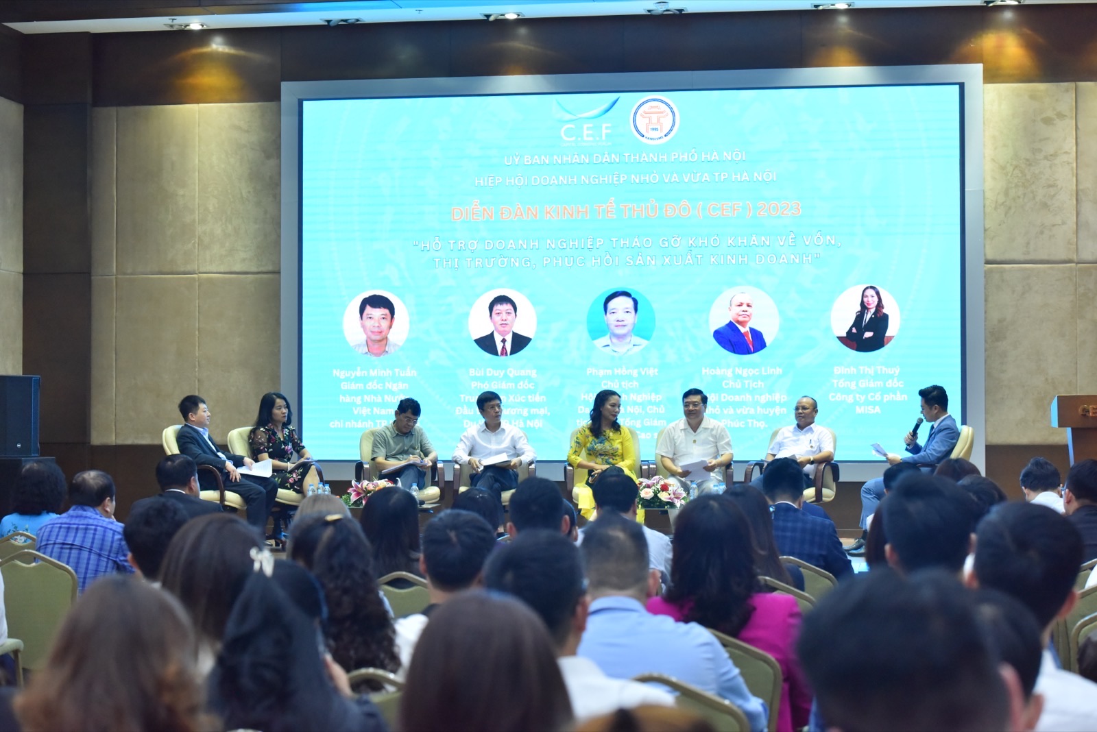DIỄN ĐÀN KINH TẾ THỦ ĐÔ CEF 2023 - CÙNG GỠ KHÓ, HỖ TRỢ DOANH NGHIỆP ĐẨY MẠNH SẢN XUẤT KINH DOANH